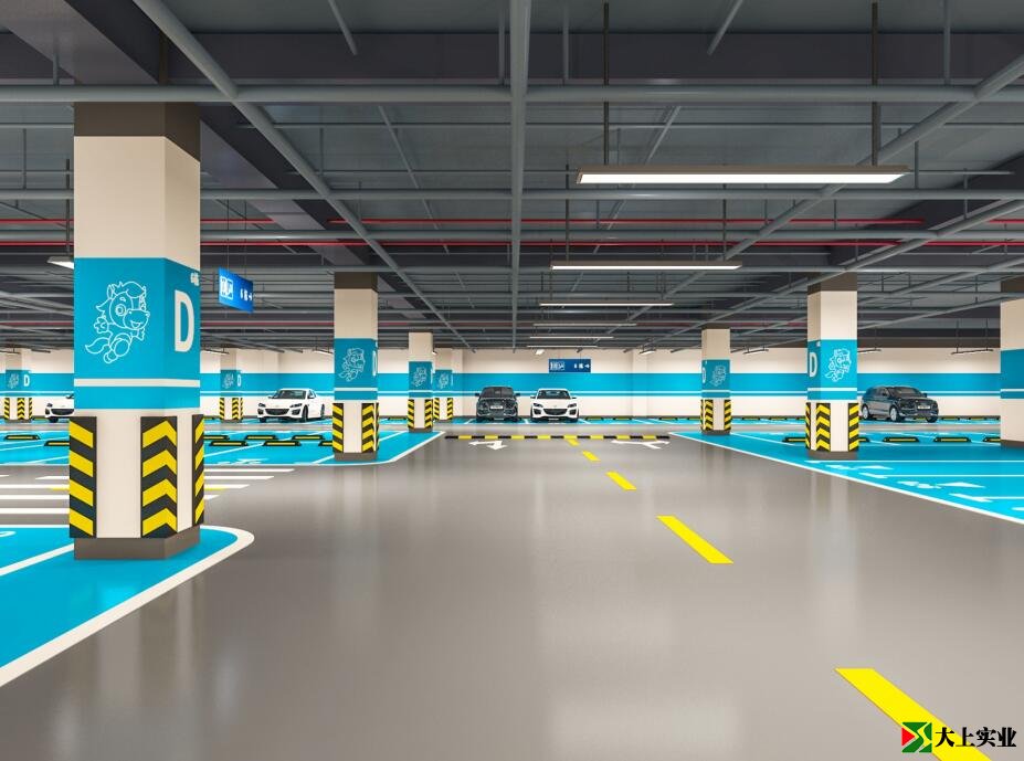 停車場(chǎng)地坪效果圖