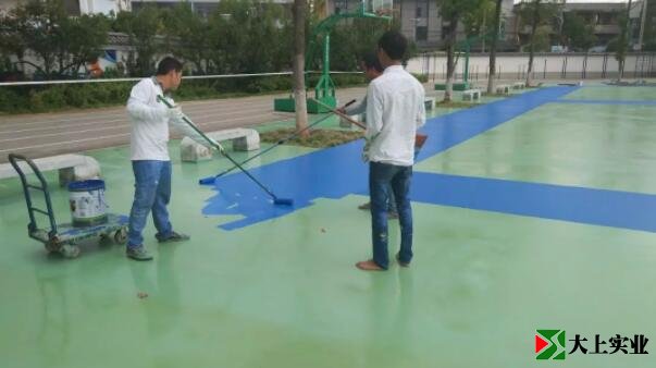 硅PU籃球場(chǎng)面漆層