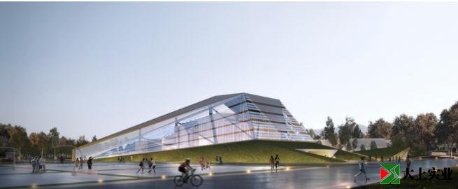 看臺(tái)樓入口人視效果圖