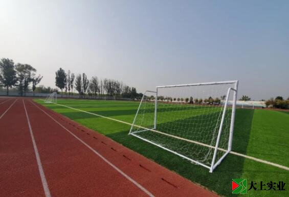 足球場(chǎng)鋪設(shè)完成