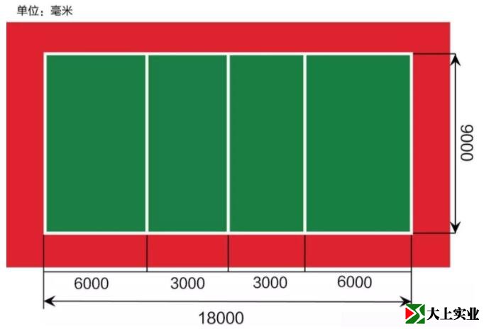排球場(chǎng)地尺寸