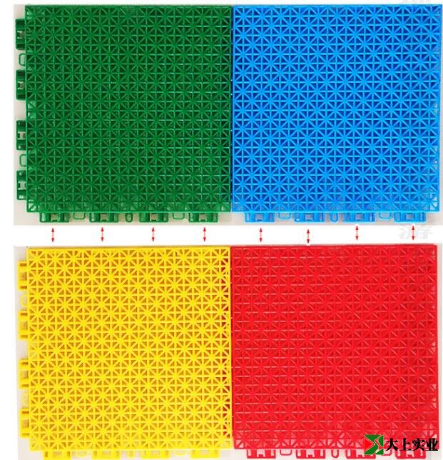 籃球場懸浮式拼裝地板安裝