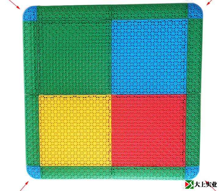 籃球場懸浮式拼裝地板安裝